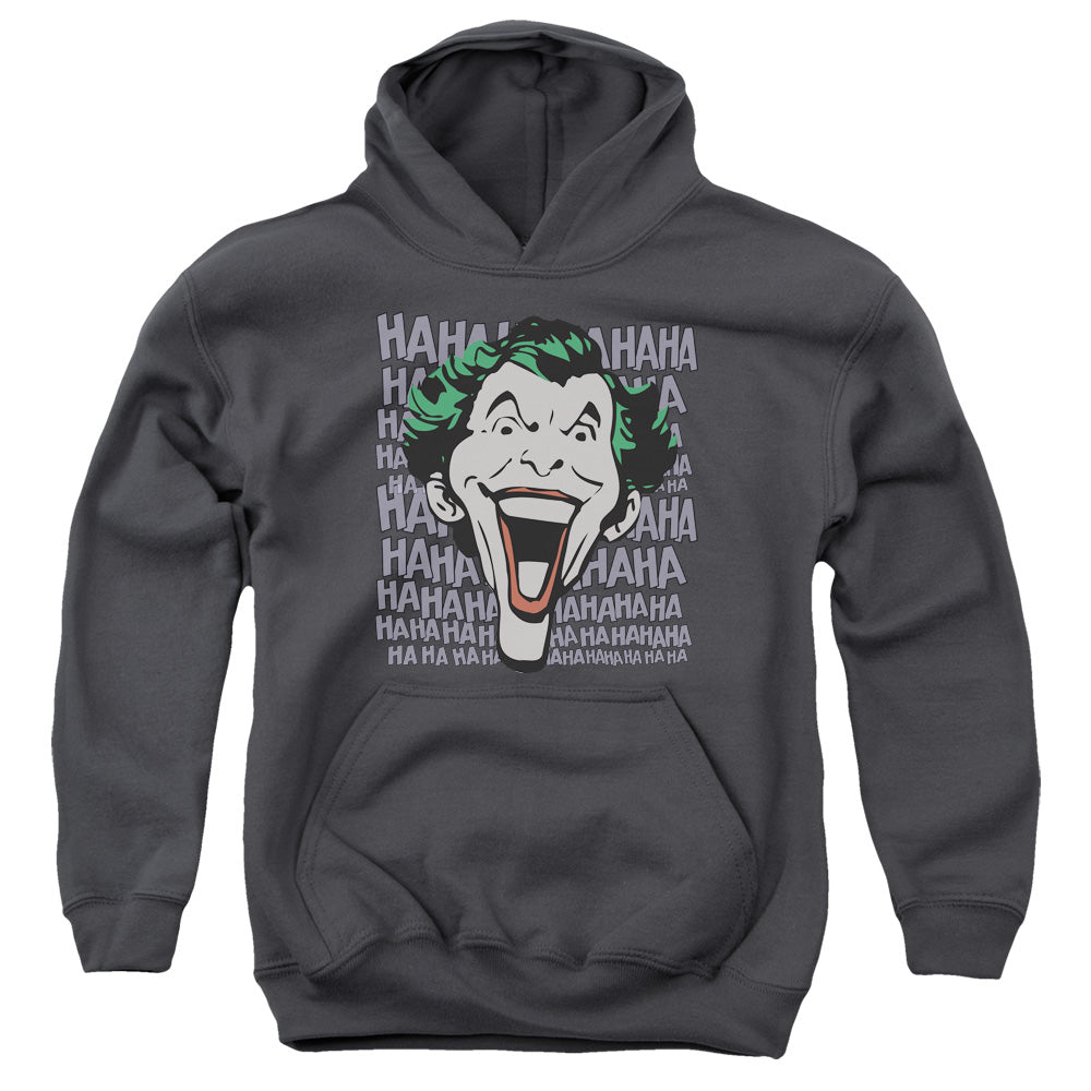 Dc Dastardly Merriment-youth Pull-over Hoodie - Charcoal