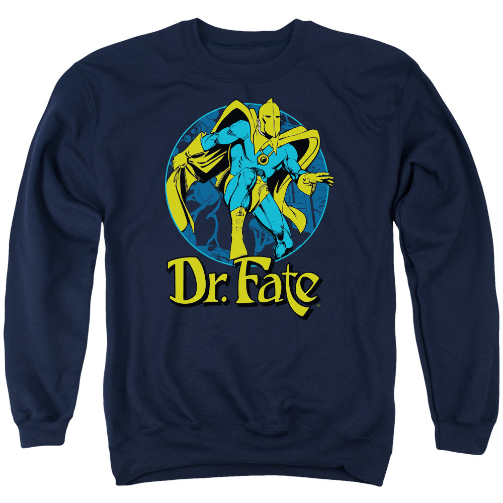 Dc - Dr Fate Ankh - Adult Crewneck Sweatshirt - Navy