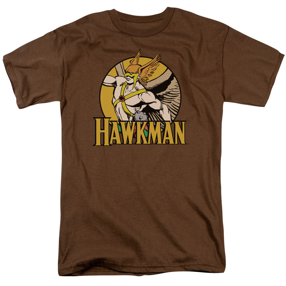 Dc - Hawkman - Short Sleeve Adult 18/1 - Coffee T-shirt