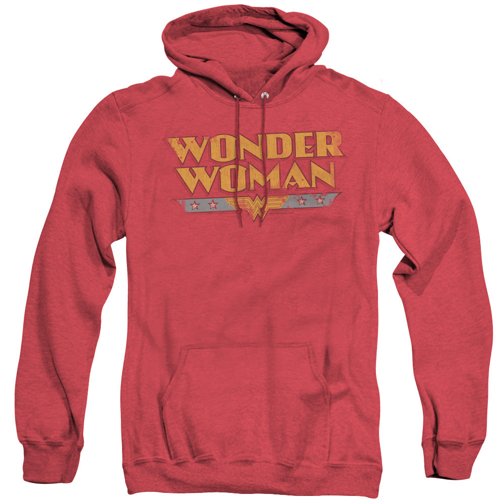 Dc Wonder Woman Logo - Adult Heather Hoodie - Red