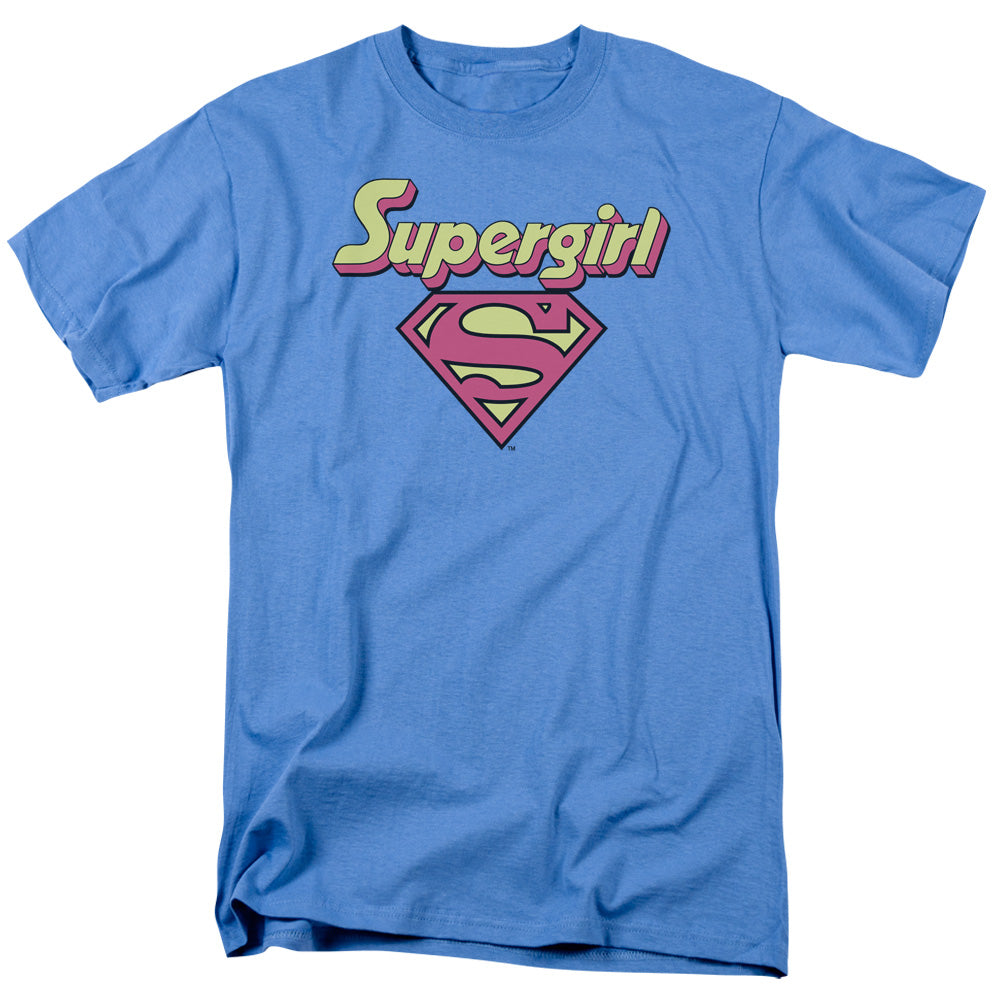 Dc - Im A Supergirl - Short Sleeve Adult 18/1 - Carolina Blue T-shirt