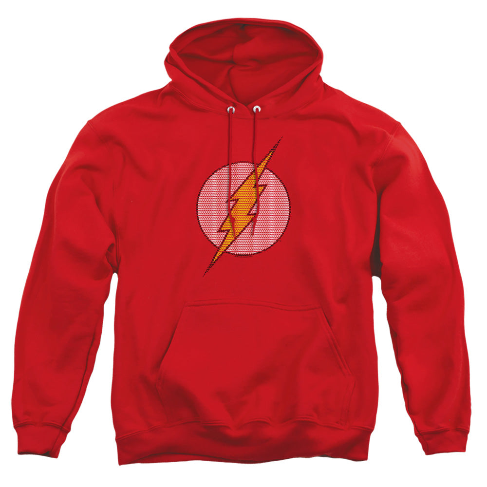 Dc Flash - Flash Little Logos - Adult Pull-over Hoodie - Red