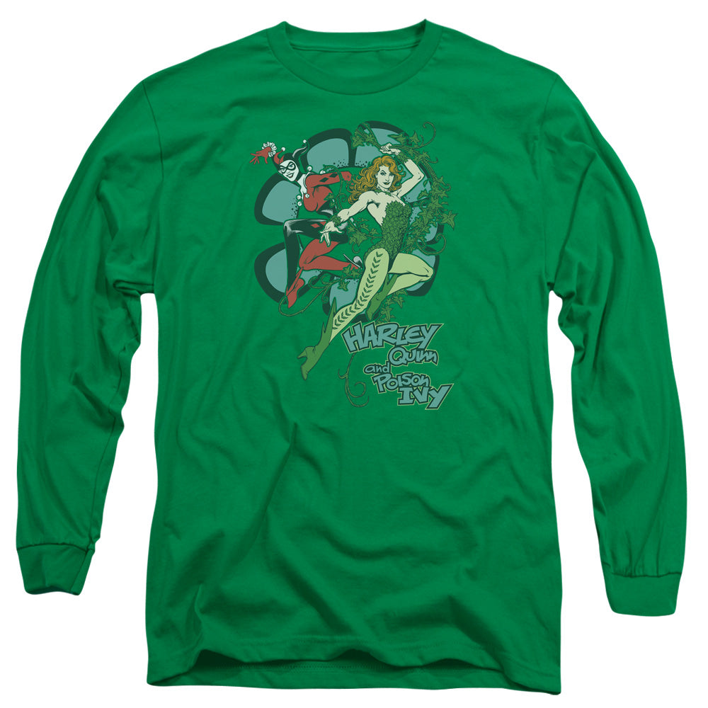 Dc - Harley And Ivy - Long Sleeve Adult 18/1 - Kelly Green T-shirt