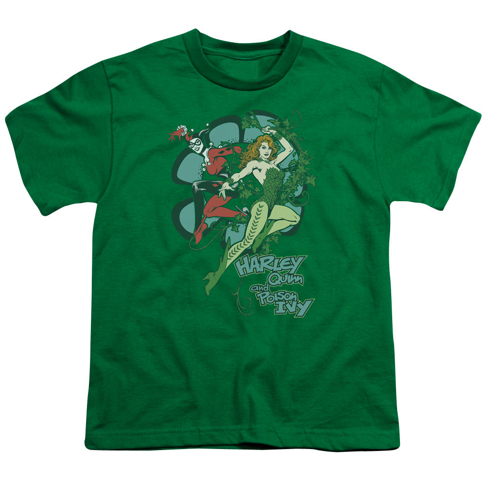 Dc - Harley And Ivy - Short Sleeve Youth 18/1 - Kelly Green T-shirt