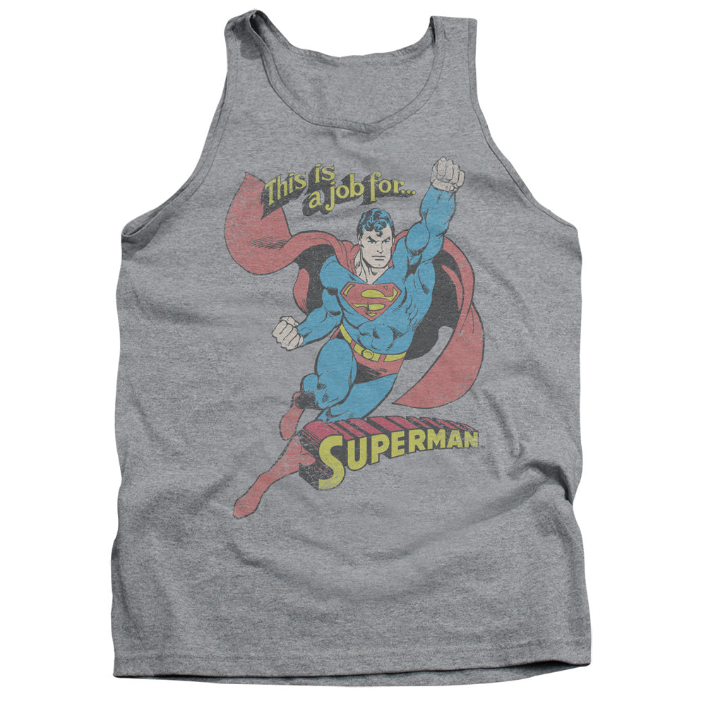 Dc - On The Job - Adult Tank - Athletic Heather