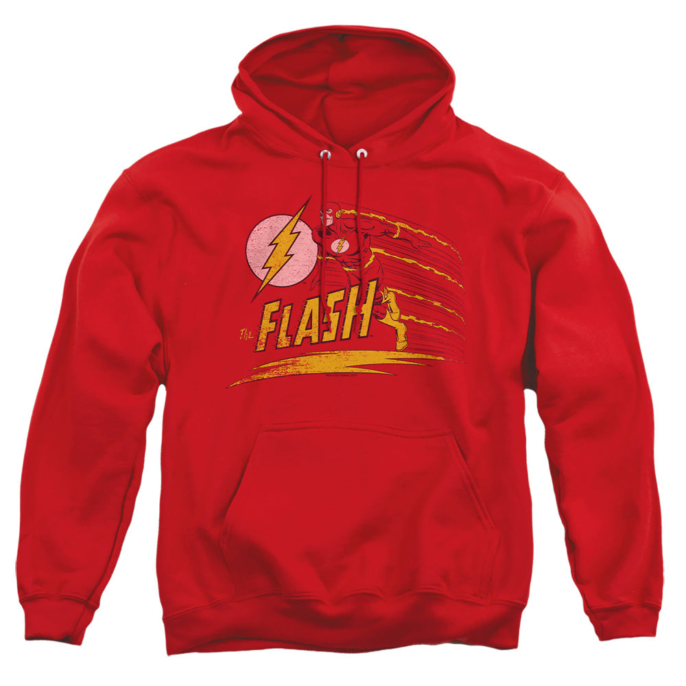 Dc Flash - Like Lightning - Adult Pull-over Hoodie - Red