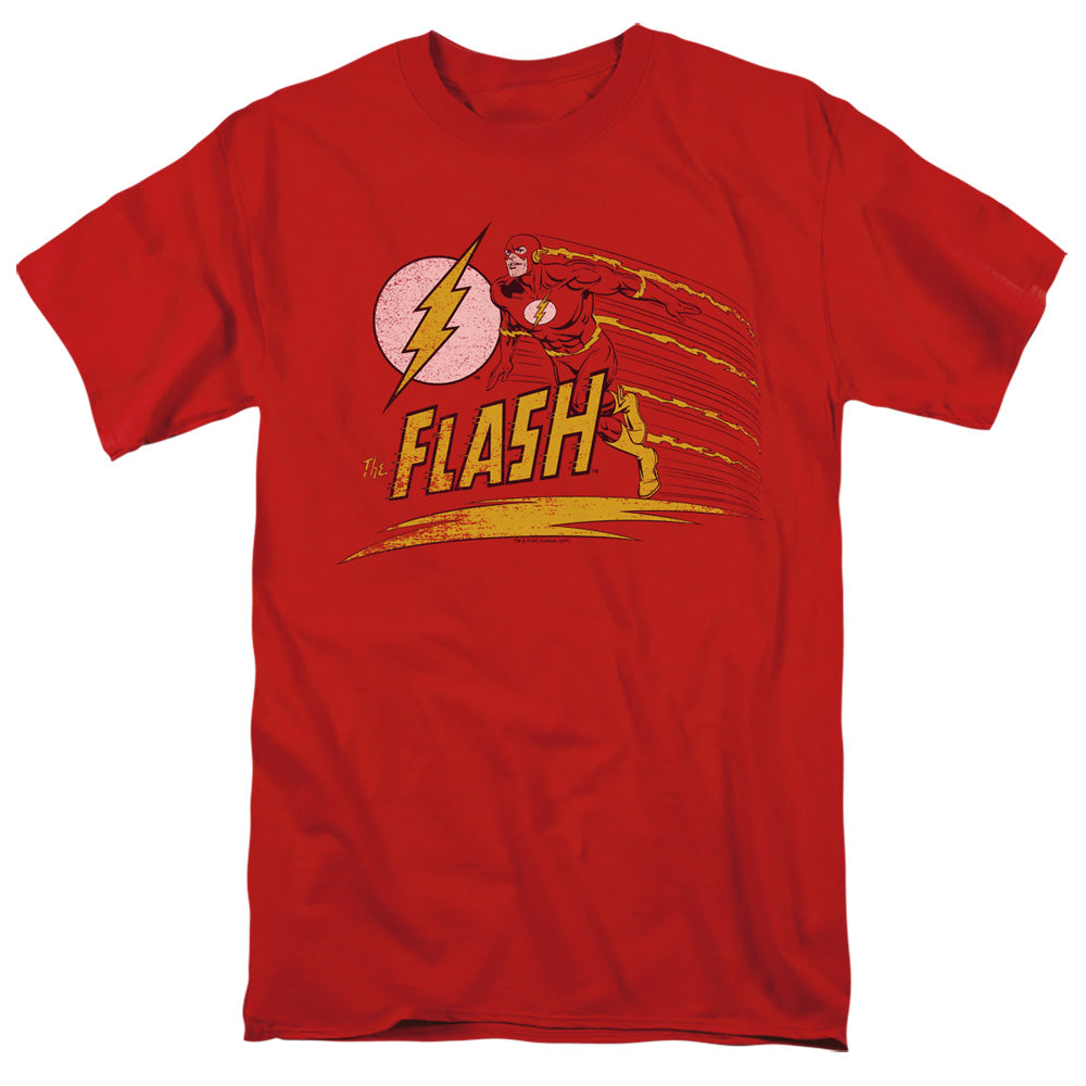 Dc Flash - Like Lightning - Short Sleeve Adult 18/1 - Red T-shirt