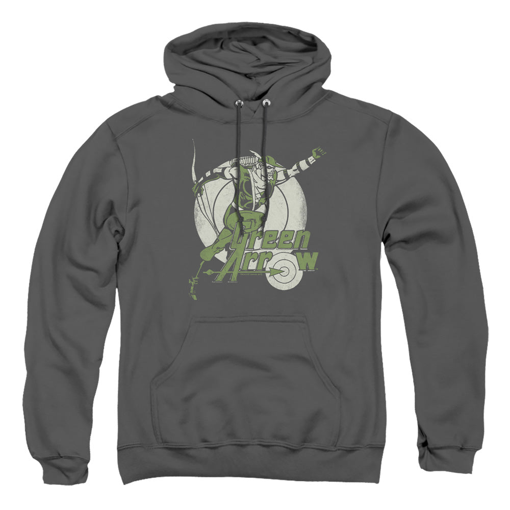 Dc - Right On Target - Adult Pull-over Hoodie - Charcoal