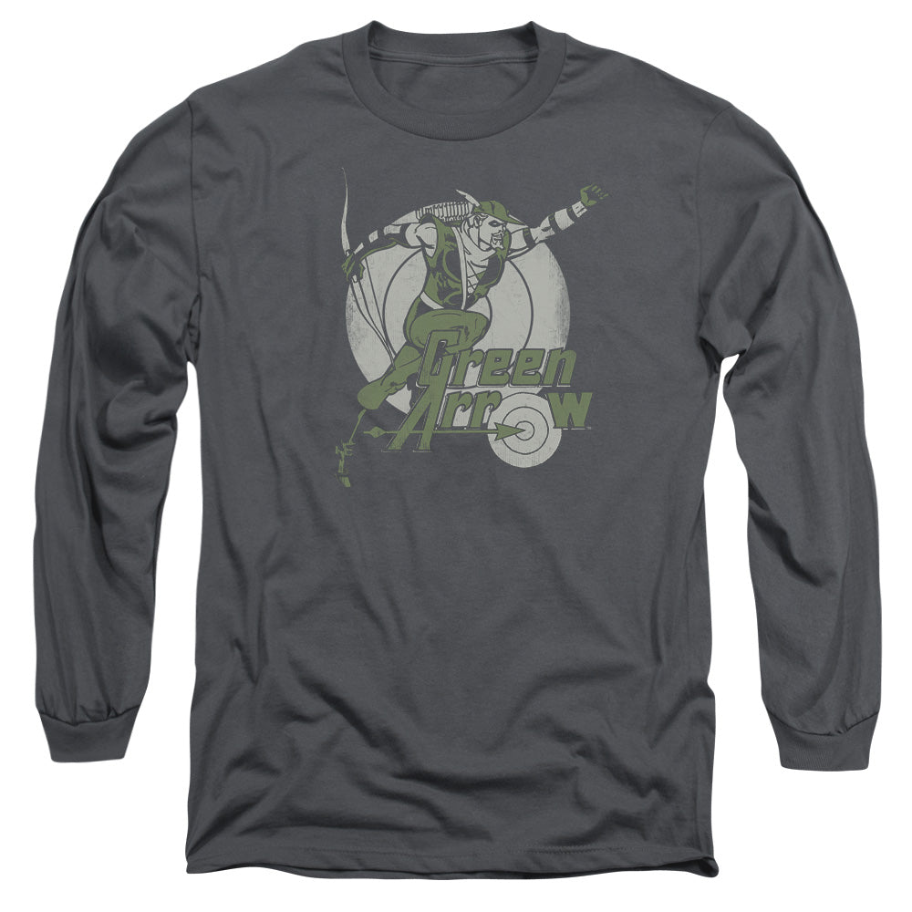 Dc - Right On Target - Long Sleeve Adult 18/1 - Charcoal T-shirt