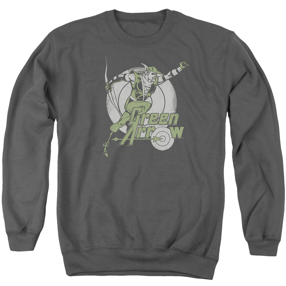 Dc - Right On Target - Adult Crewneck Sweatshirt - Charcoal