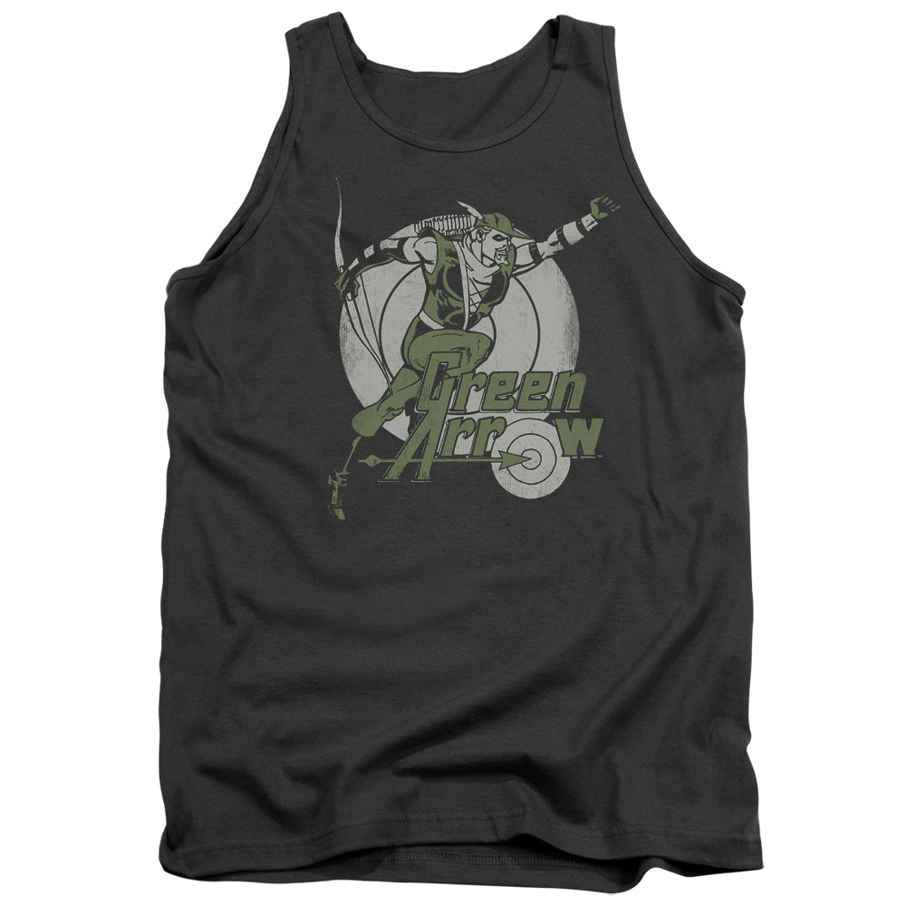 Dc - Right On Target - Adult Tank - Charcoal