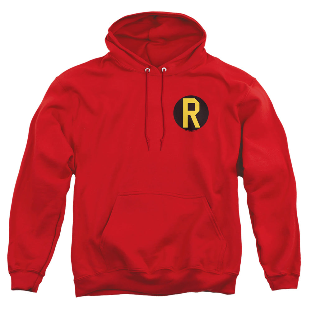 Dc - Robin Logo - Adult Pull-over Hoodie - Red
