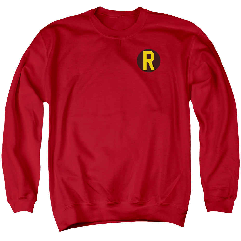 Dc - Robin Logo - Adult Crewneck Sweatshirt - Red