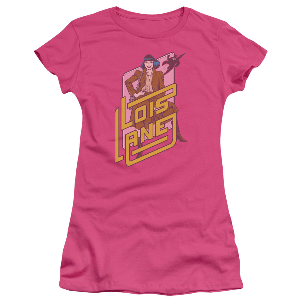 Dc - Lois Lane - Short Sleeve Junior Sheer - Hot Pink T-shirt