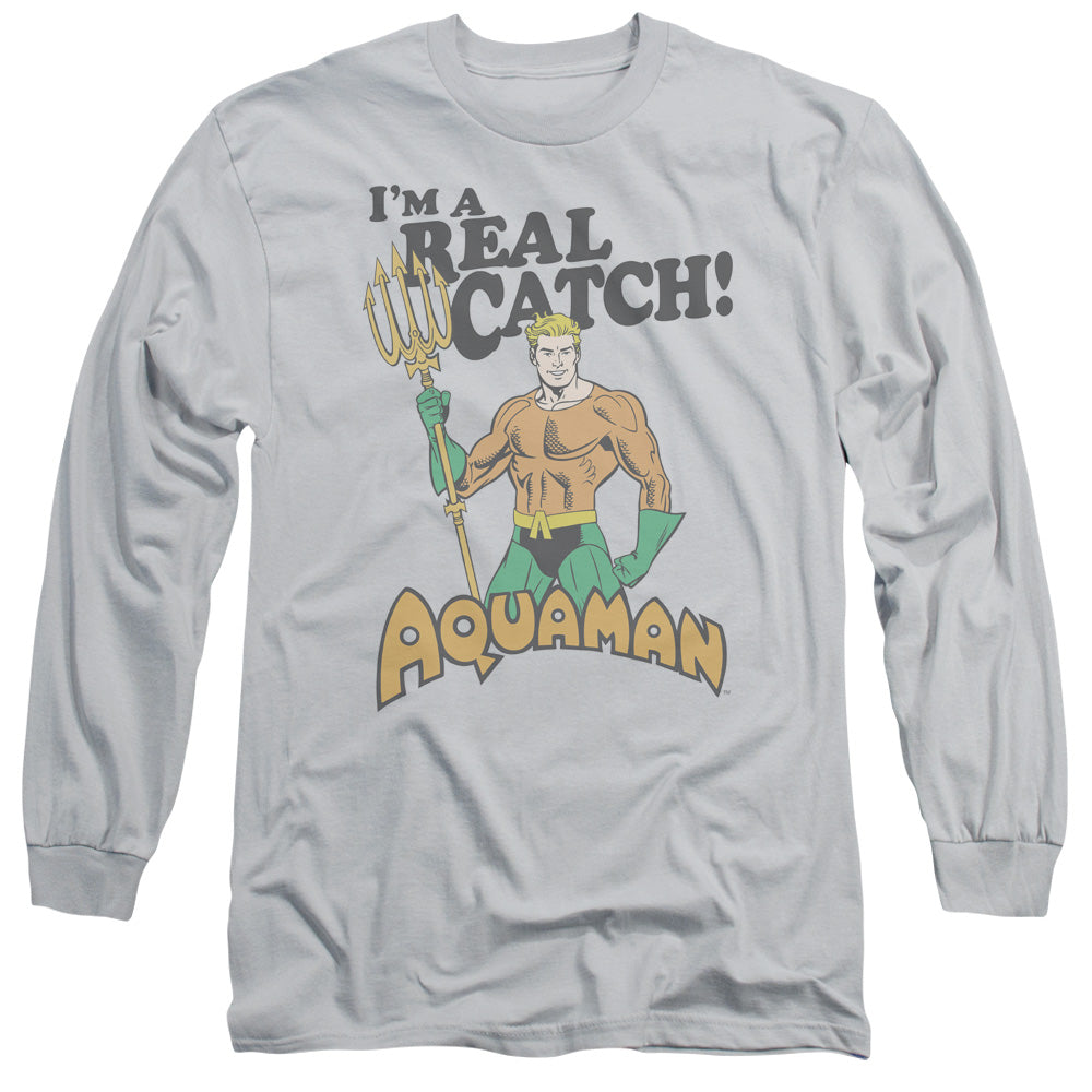 Dco - Real Catch - Long Sleeve Adult 18/1 - Silver T-shirt