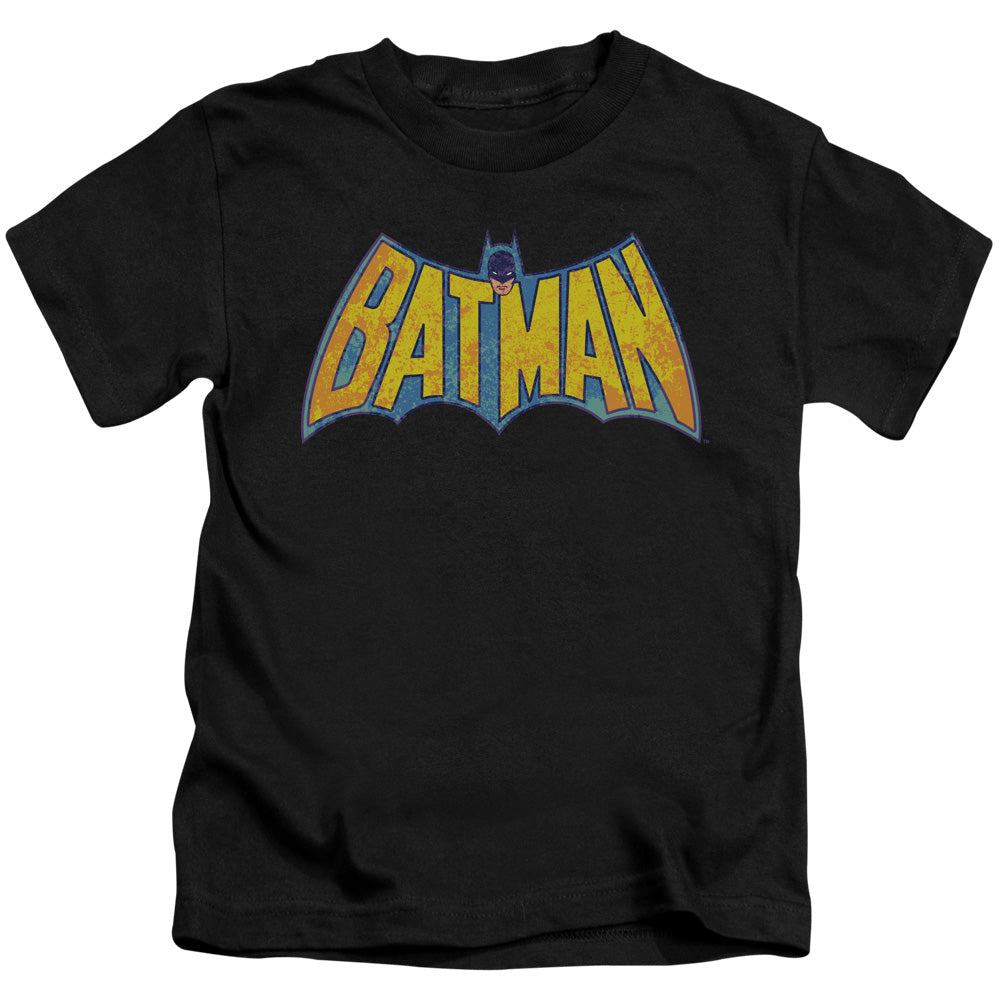 DCO BATMAN NEON DISTRESS LOGO - S/S JUVENILE 18/1 - BLACK - T-Shirt
