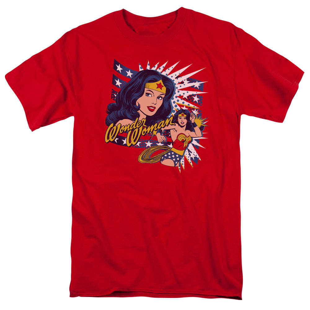 Dco - Pop Art Wonder - Short Sleeve Adult 18/1 - Red T-shirt