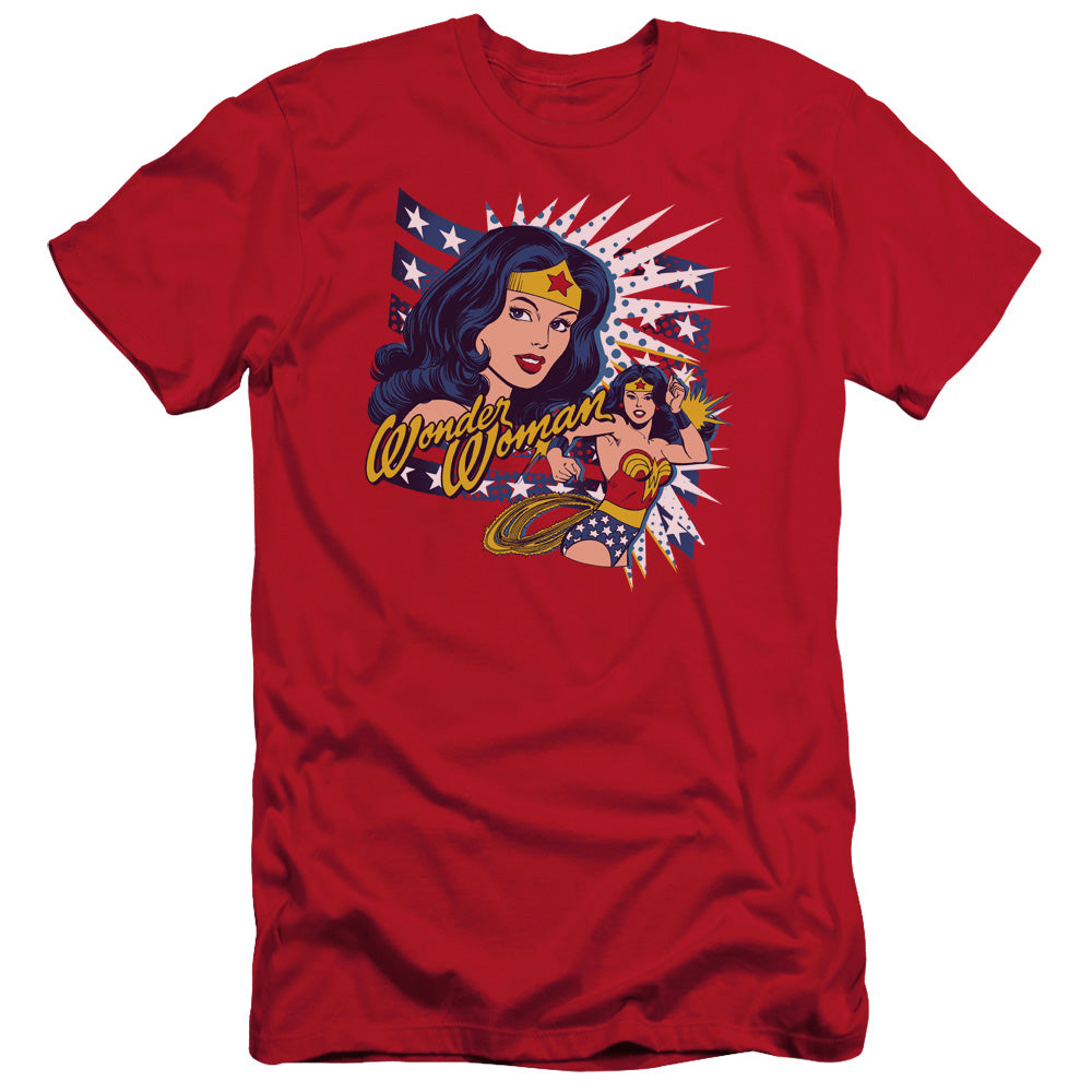 Dco - Pop Art Wonder - Short Sleeve Adult 30/1 - Red T-shirt