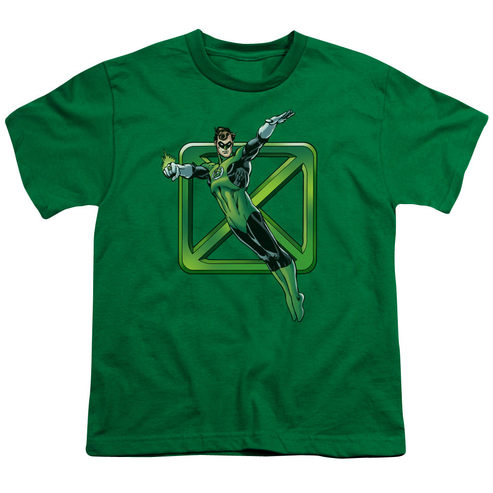 Dco - Green Cross - Short Sleeve Youth 18/1 - Kelly Green T-shirt