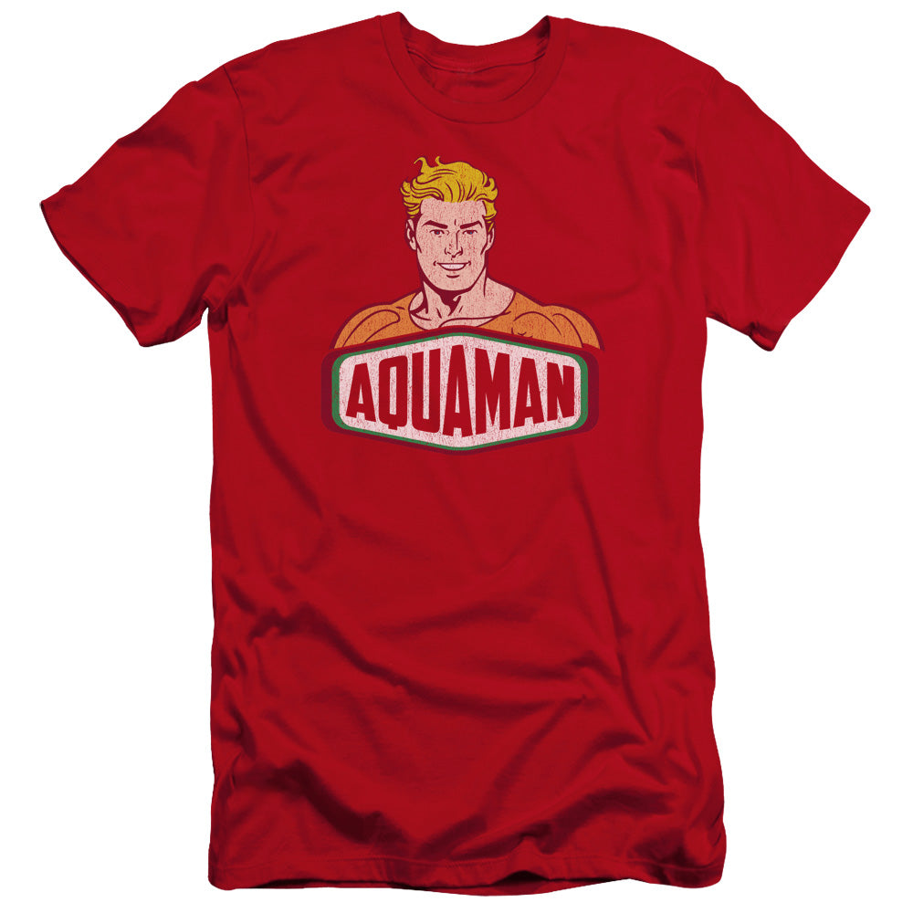 Dco - Aquaman Sign-premuim Canvas Adult Slim Fit 30/1 - Red