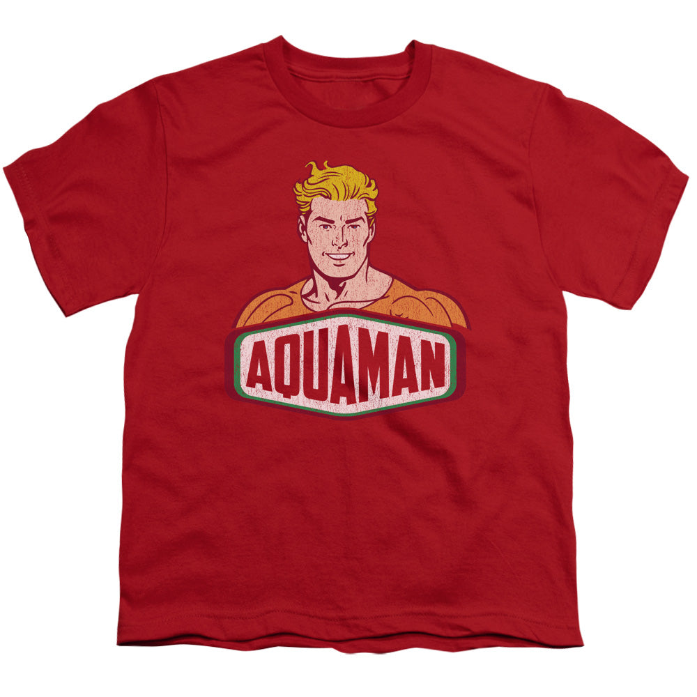 DCO AQUAMAN SIGN - S/S YOUTH 18/1 - RED T-Shirt