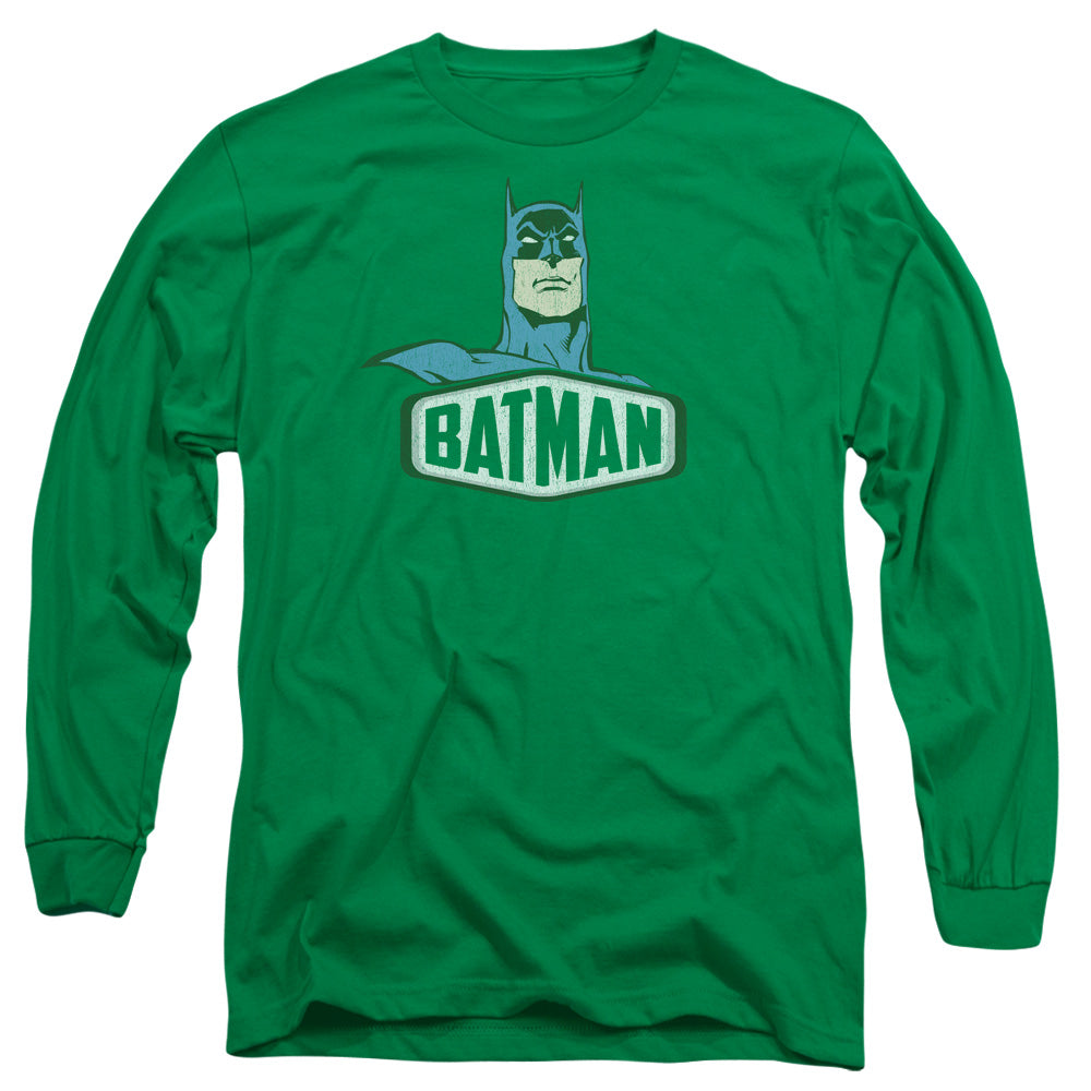 Dco - Batman Sign - Long Sleeve Adult 18/1 - Kelly Green T-shirt