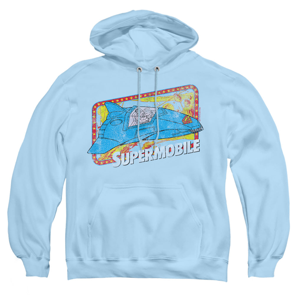 Dc - Supermobile - Adult Pull-over Hoodie - Light Blue
