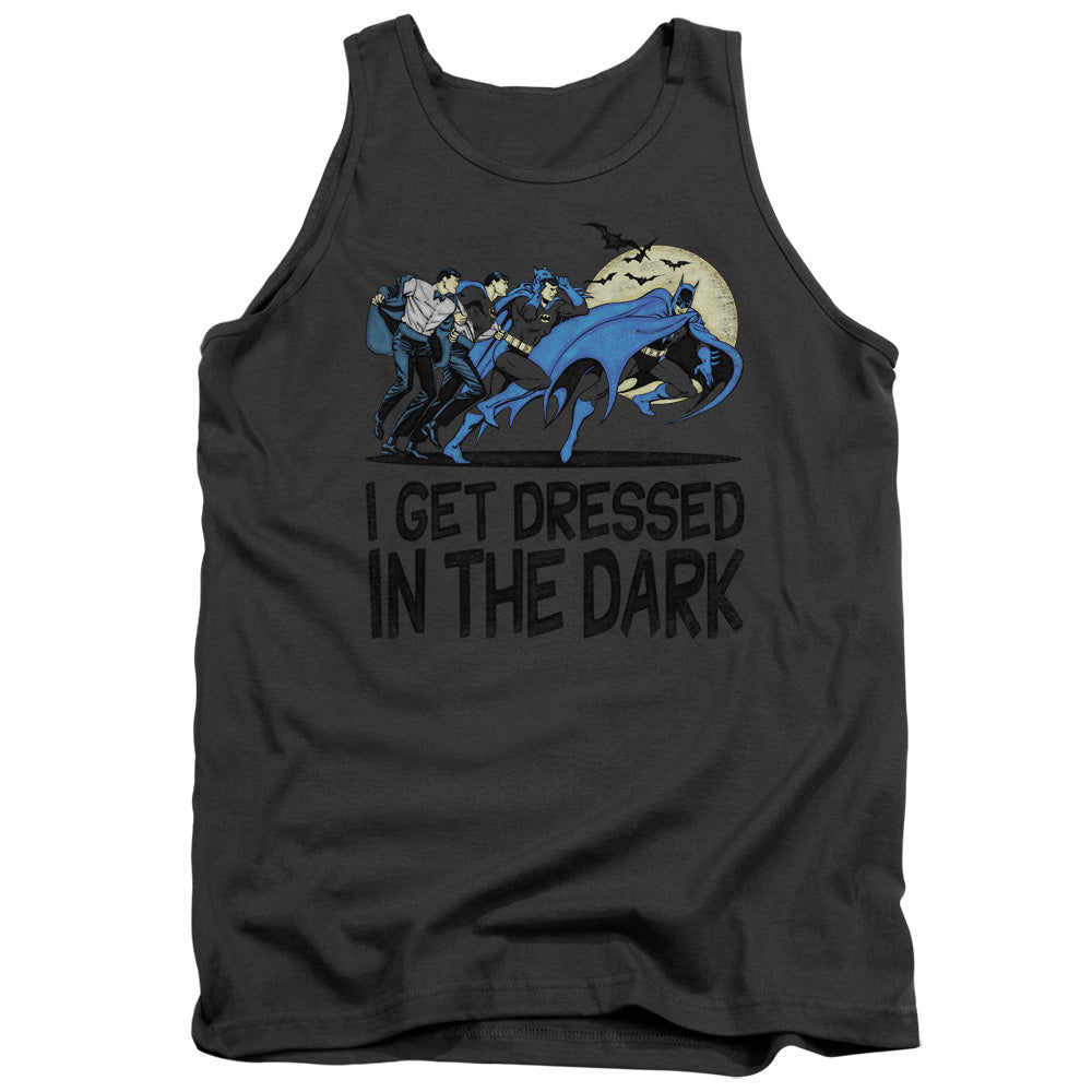 Dc - Get Dressed - Adult Tank - Charcoal