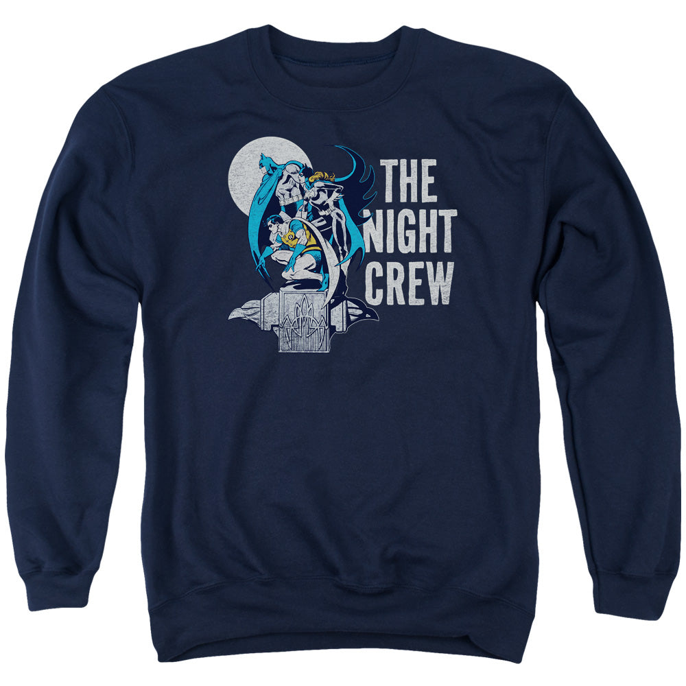 Dc - Night Crew - Adult Crewneck Sweatshirt - Navy
