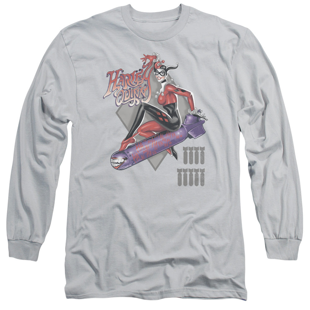 Dc - Harleys The Bomb - Long Sleeve Adult 18/1 - Silver T-shirt