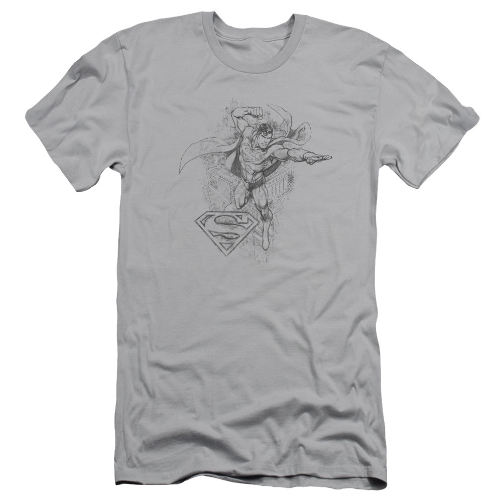 Dc - Flying Flex - Short Sleeve Adult 30/1 - Silver T-shirt