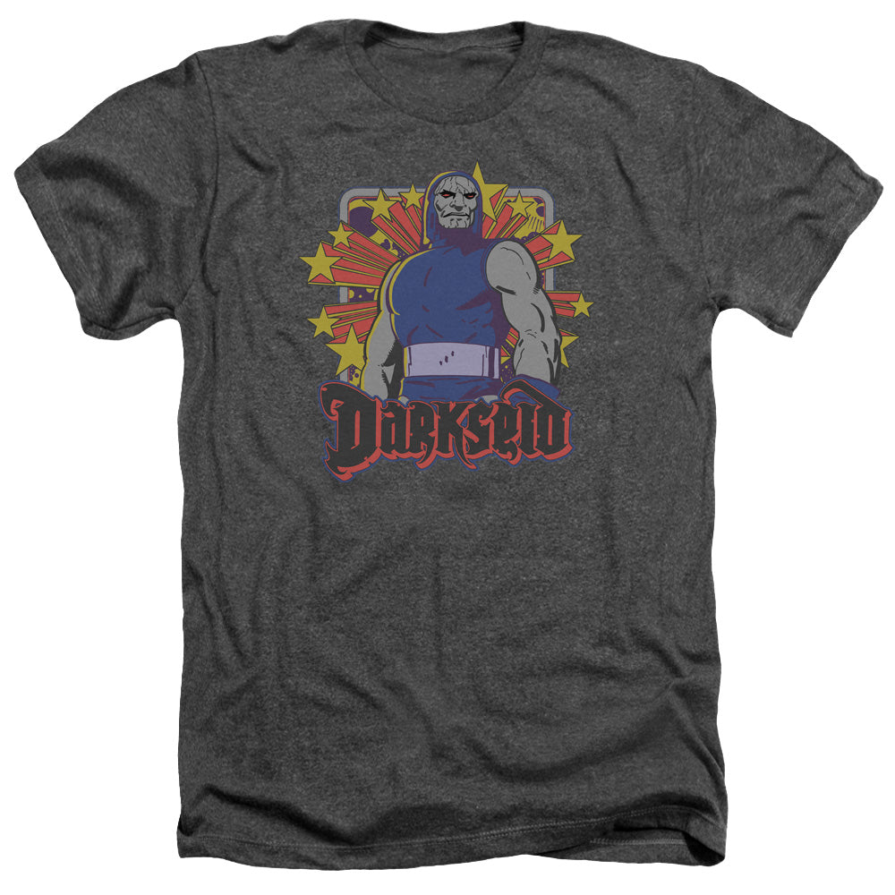 Dc - Darkseid Stars - Adult Heather - Charcoal