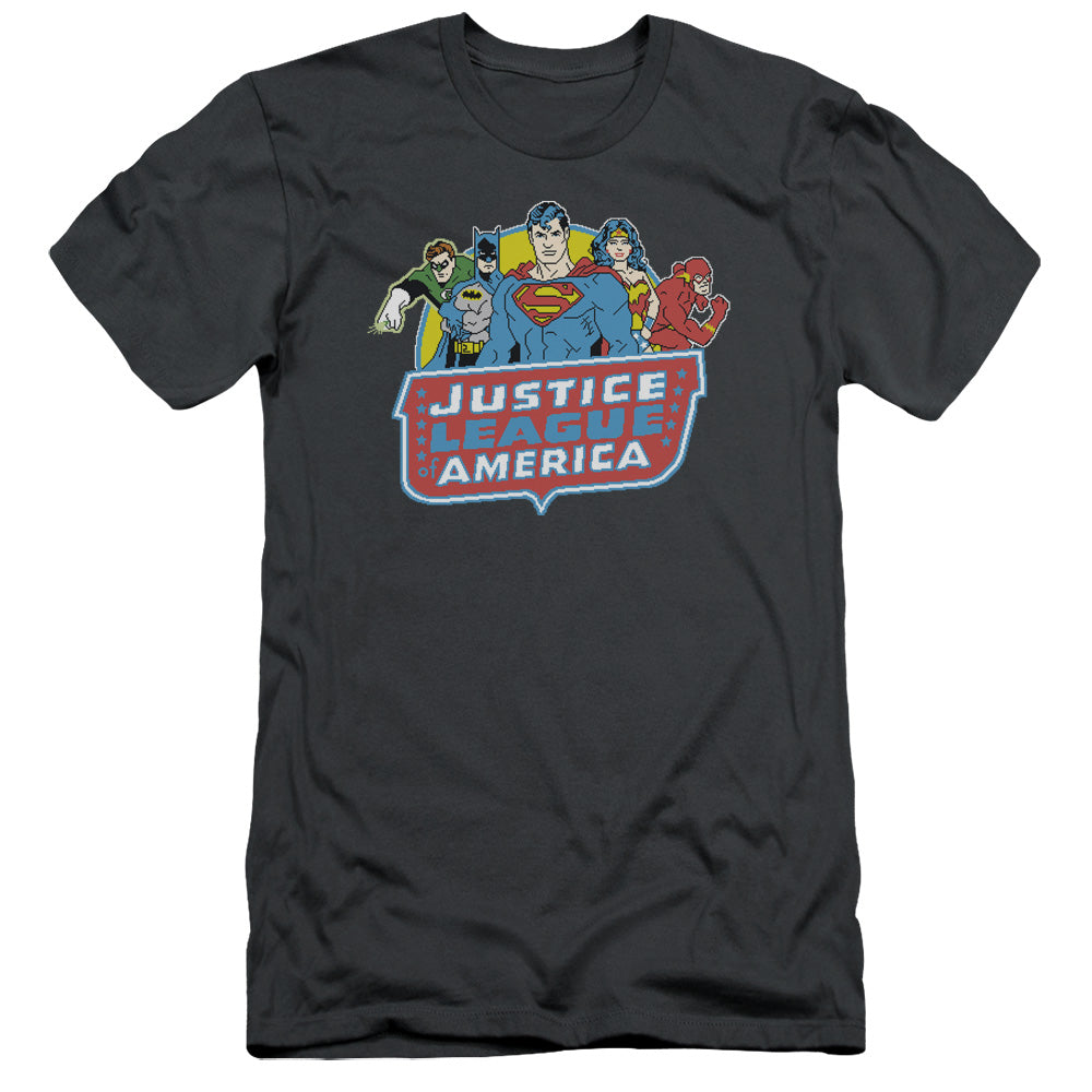 Dc - 8 Bit League - Short Sleeve Adult 30/1 - Charcoal T-shirt