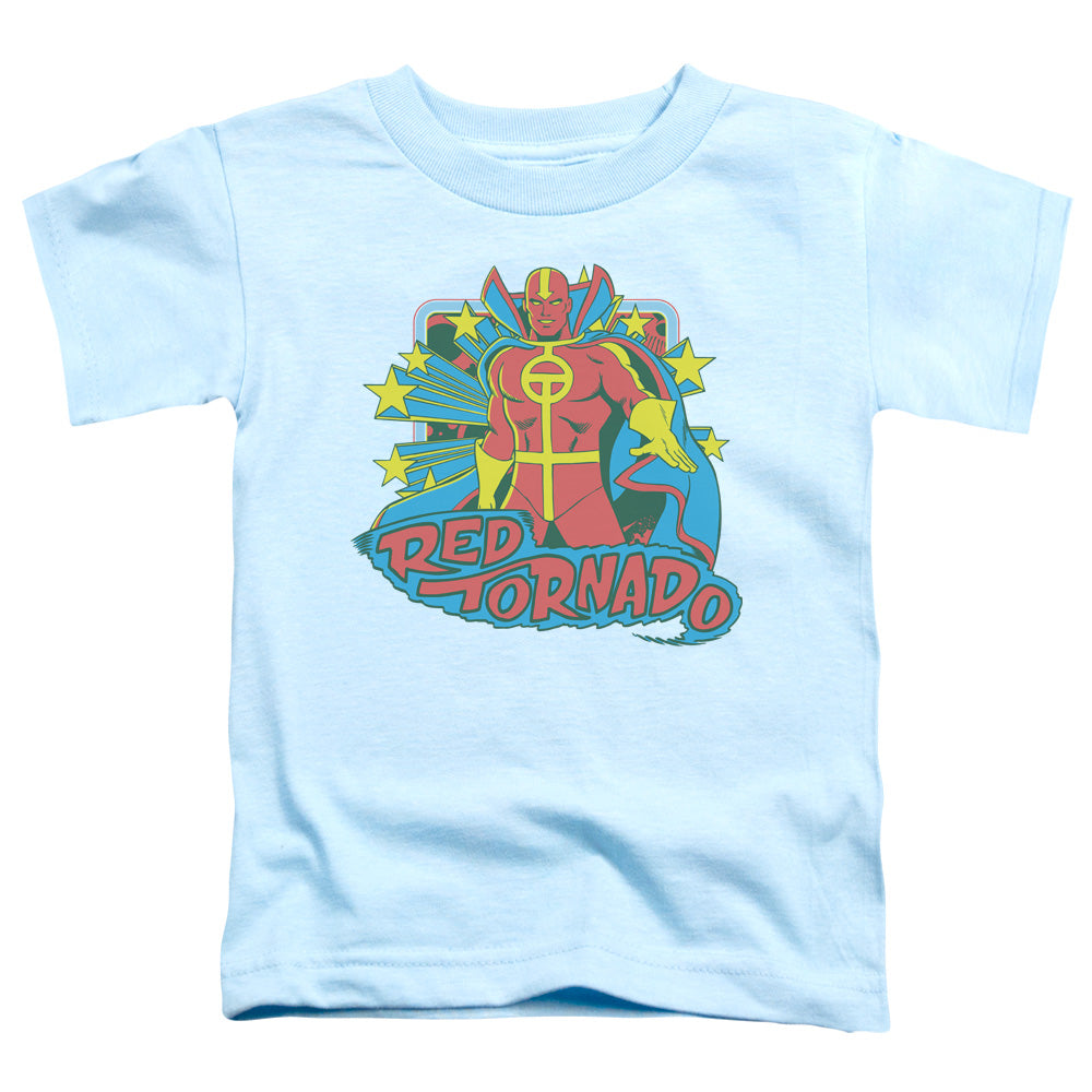 Dc - Red Tornado Stars - Short Sleeve Toddler Tee - Light Blue T-shirt