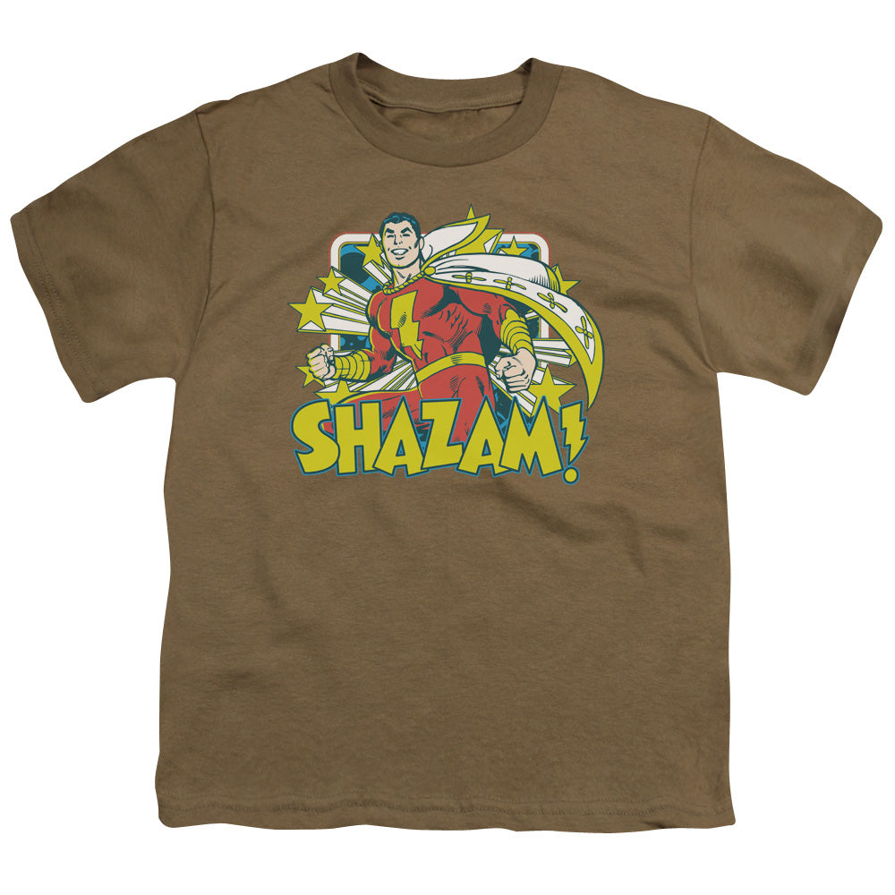 Dc - Shazam Stars - Short Sleeve Youth 18/1 - Safari Green T-shirt