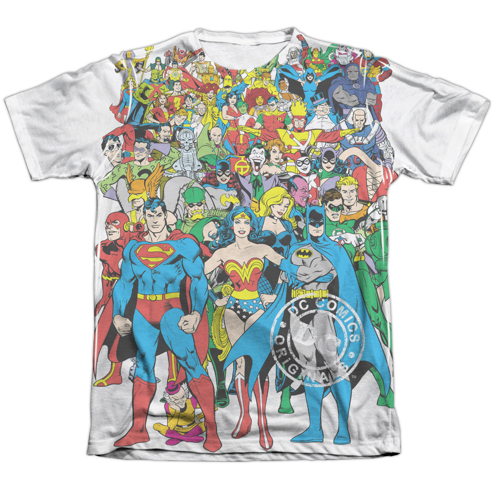 Dc - Original Universe - Adult 65/35 Poly/cotton Short Sleeve Tee - White T-shirt