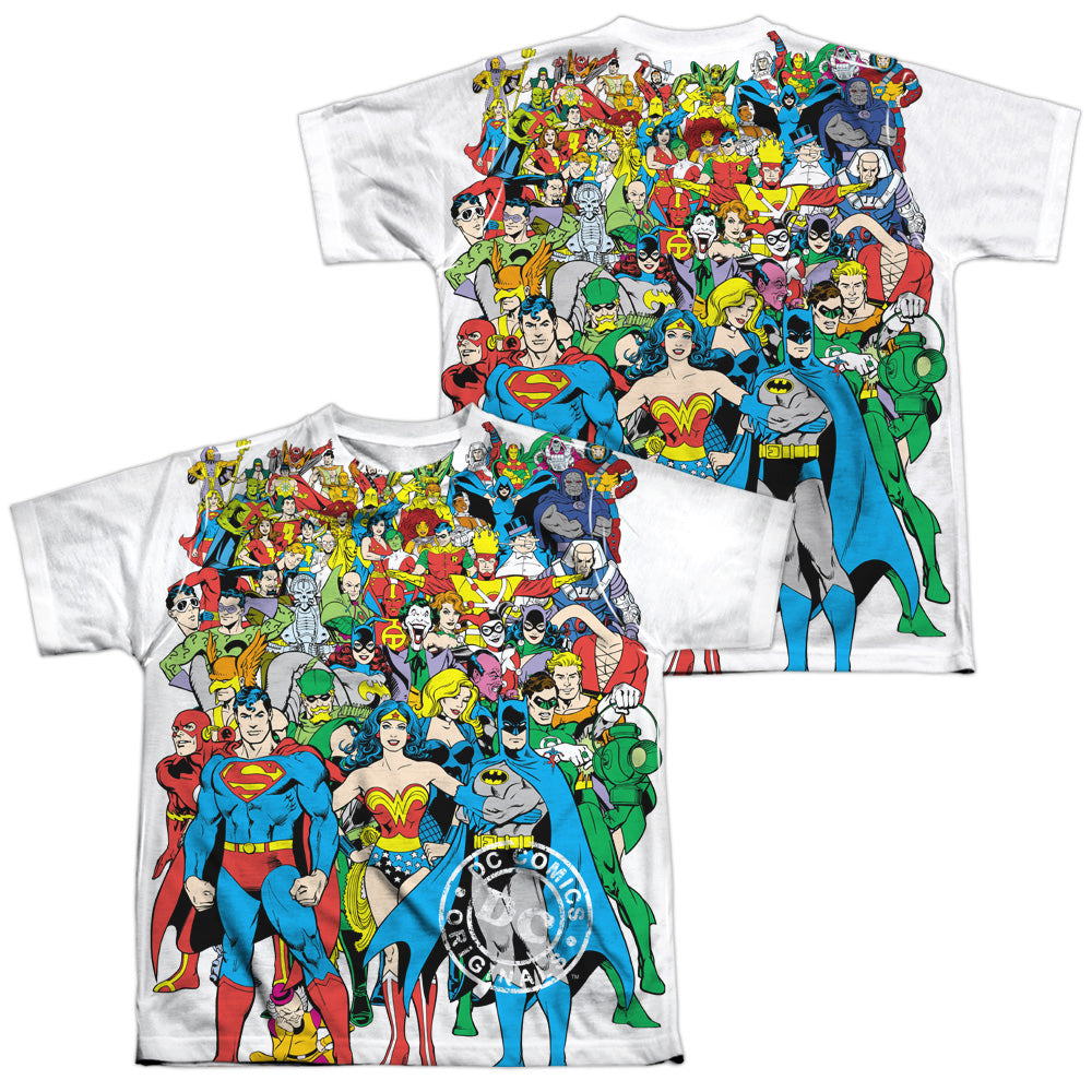 Dc - Original Universe - Short Sleeve Youth Poly Crew - White T-shirt