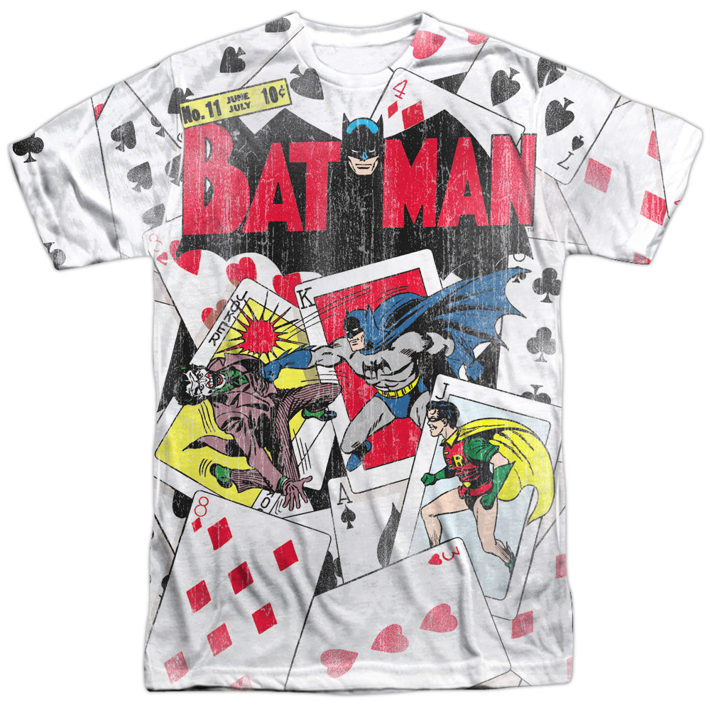 Dc - Number 11 All Over - Short Sleeve Adult 100% Poly Crew - White T-shirt