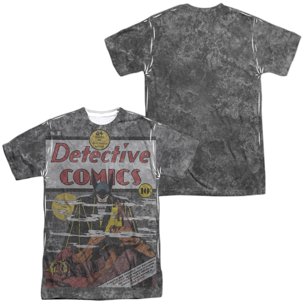 Dc - Detective #31 Cover (Front/back Print) - Short Sleeve Adult 100% Poly Crew - White T-shirt