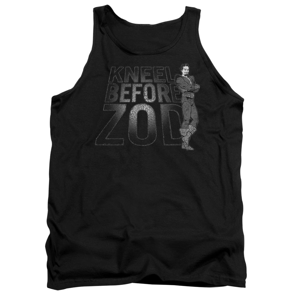 Dc - Kneel Zod - Adult Tank - Black