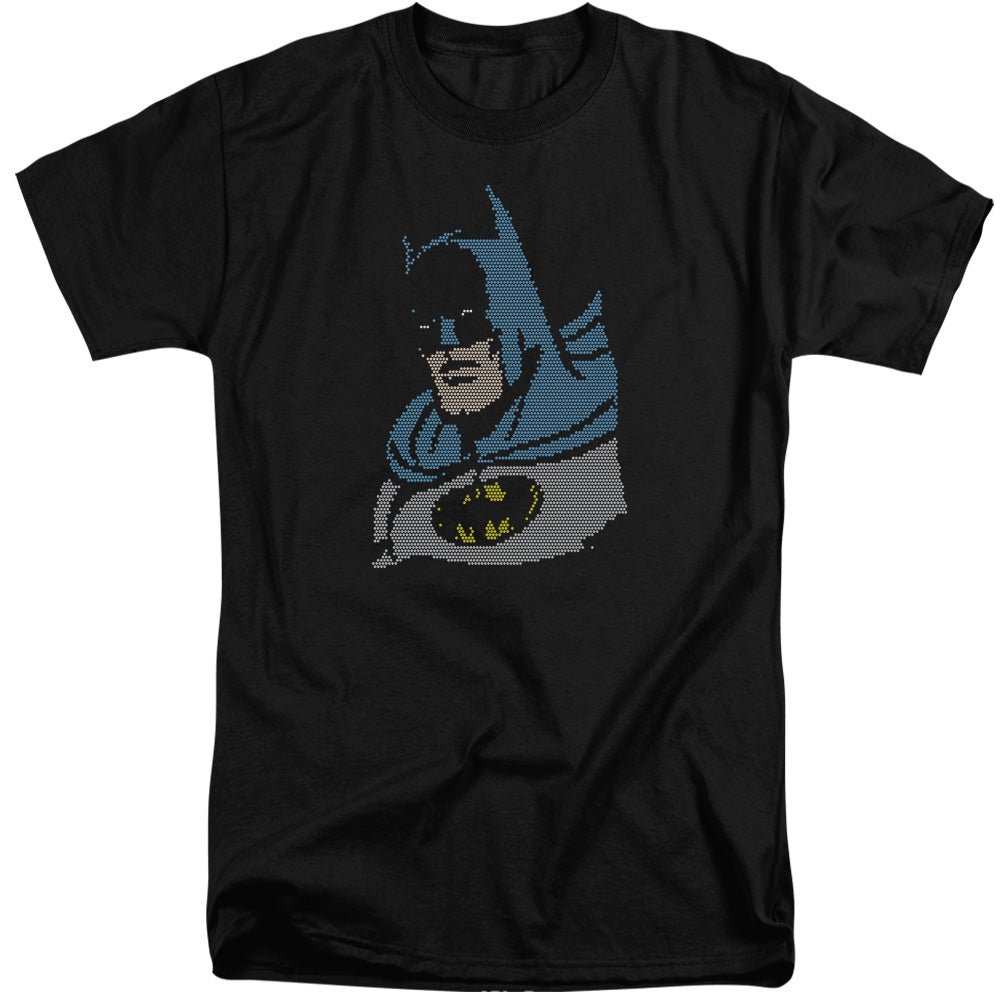 Dc - Lite Brite Batman - Short Sleeve Adult Tall - Black T-shirt