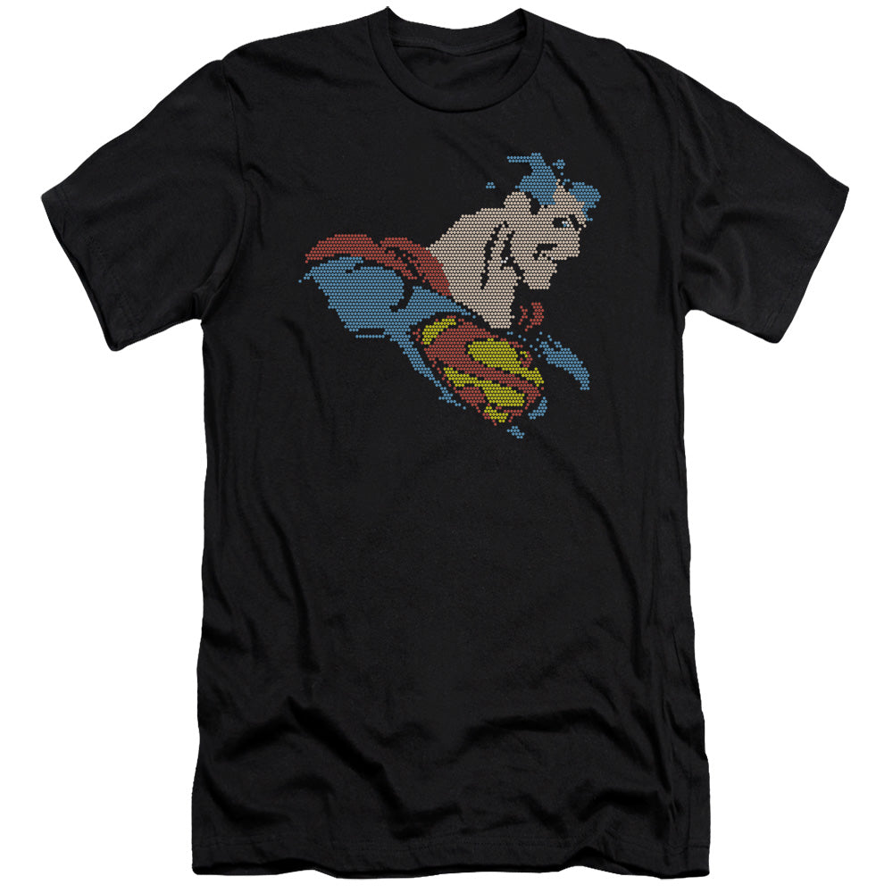 DC LITE BRITE SUPERMAN - S/S ADULT 30/1 - BLACK T-Shirt