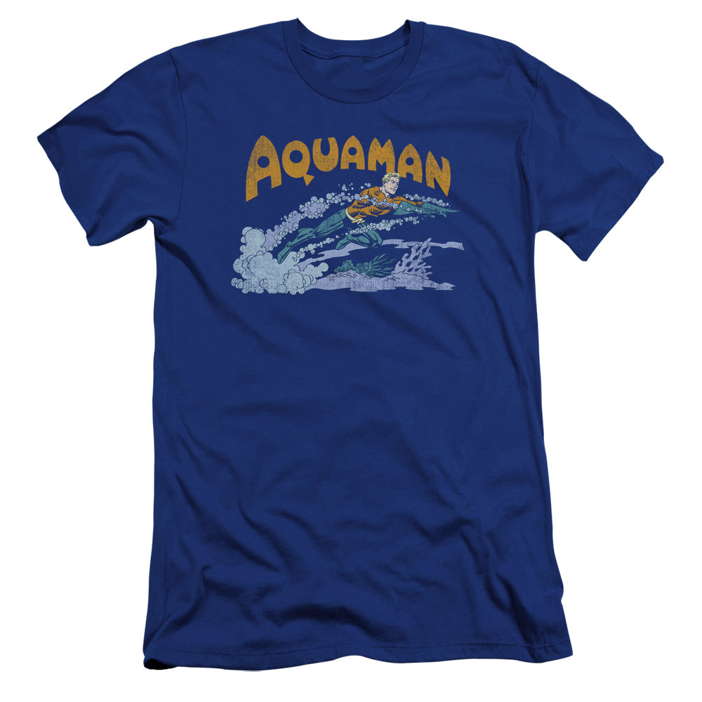Dc - Aqua Swim-premuim Canvas Adult Slim Fit 30/1 - Royal Blue