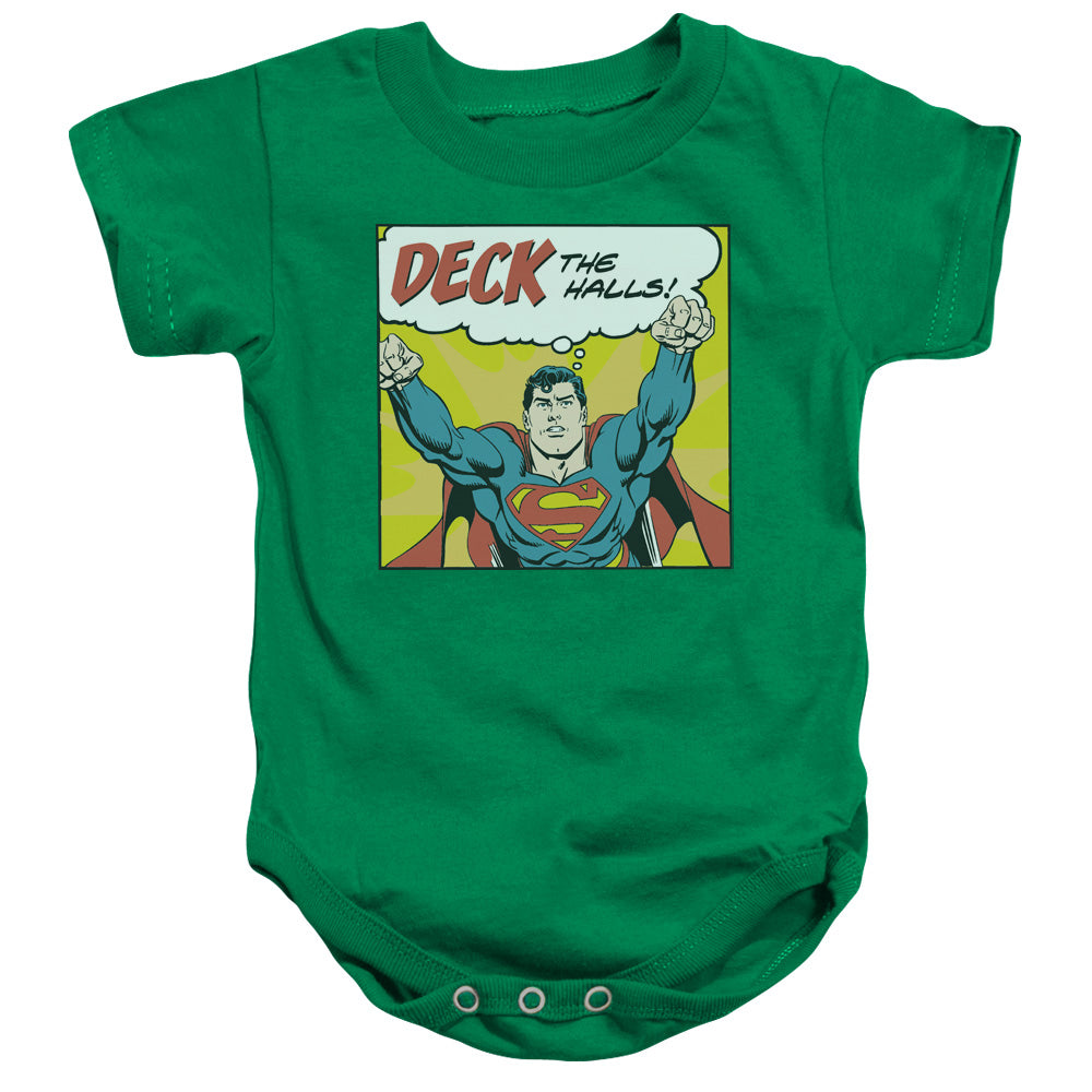 Dc Deck The Halls-infant Snapsuit-kelly