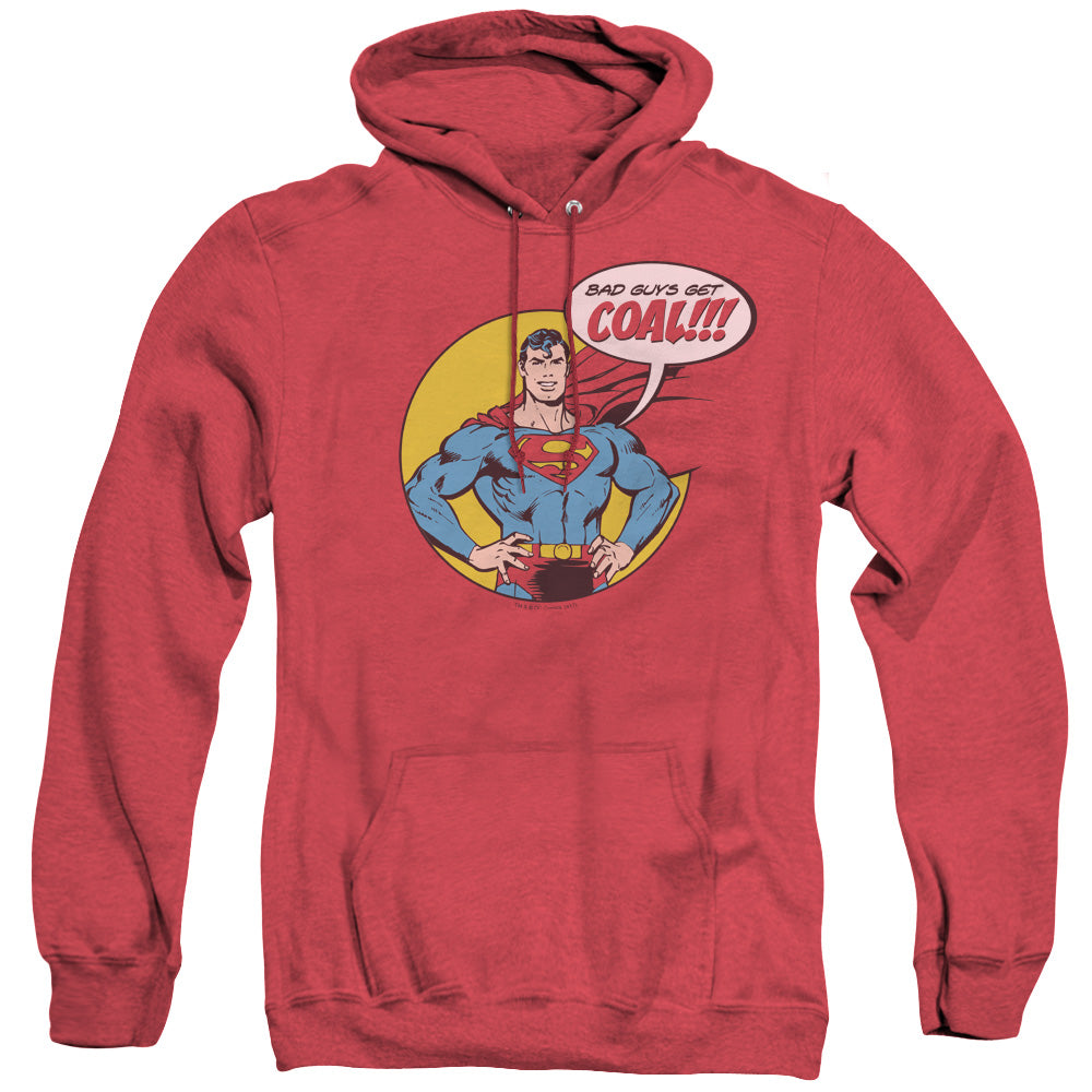 Dc - Coal - Adult Heather Hoodie - Red