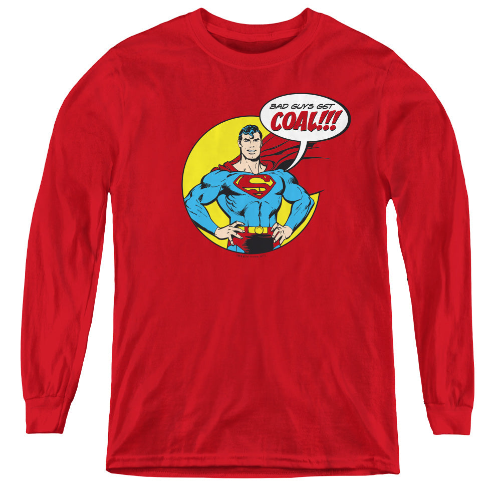 Dc - Coal - Youth Long Sleeve Tee - Red