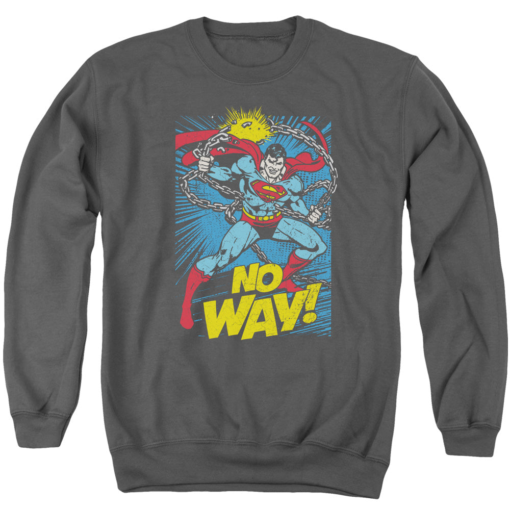 Dc - No Way - Adult Crewneck Sweatshirt - Charcoal