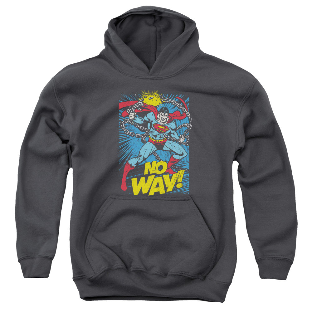 Dc - No Way - Youth Pull-over Hoodie - Charcoal