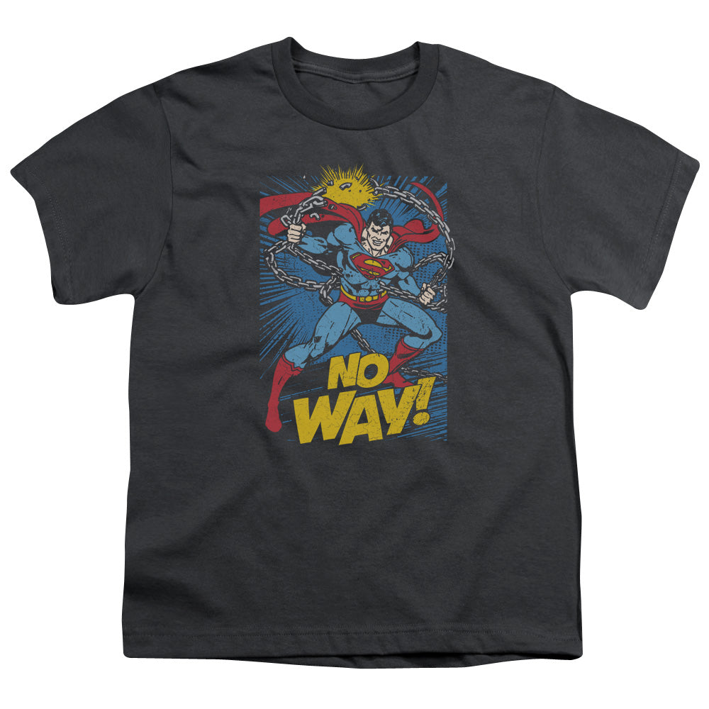 Dc - No Way - Short Sleeve Youth 18/1 - Charcoal T-shirt
