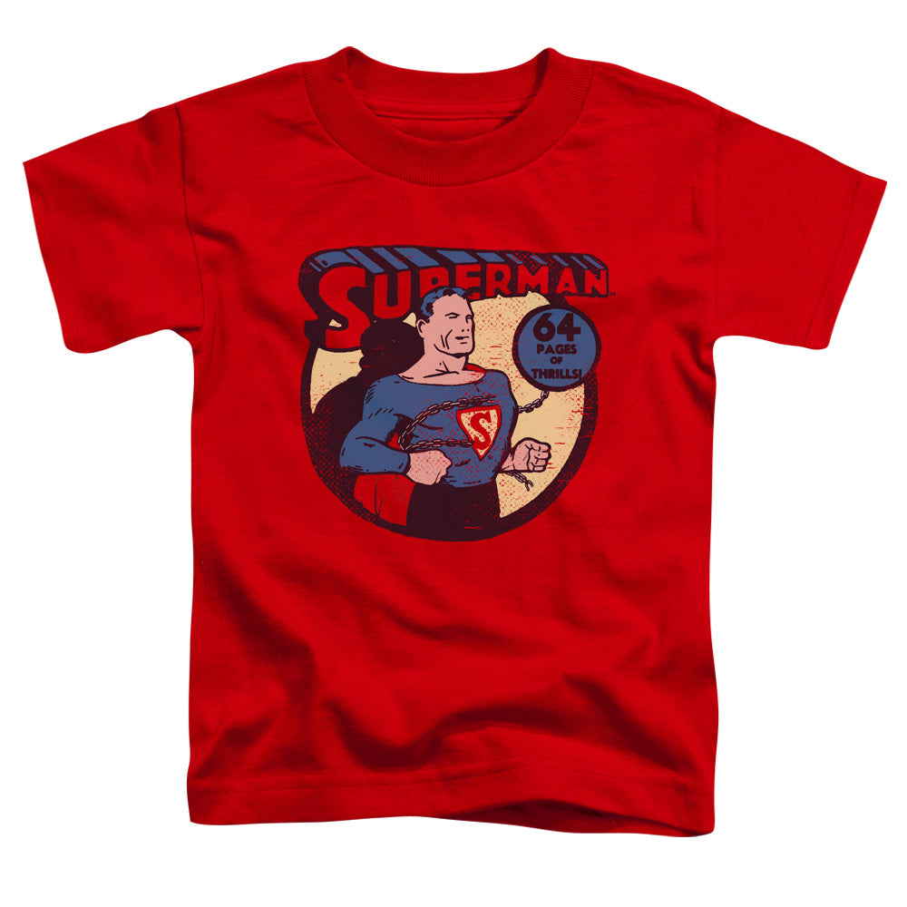 Dc - Superman 64 - Short Sleeve Toddler Tee - Red T-shirt